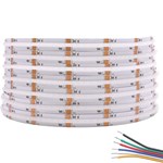 Color flexible de las luces de tira de la MAZORCA de DC24V RGB+CCT que cambia los 5M